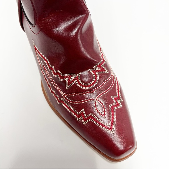 Women’s Red Cowboy Boots Western Cowgirl size EU 38 women’s 7.5 - Picture 11 of 11